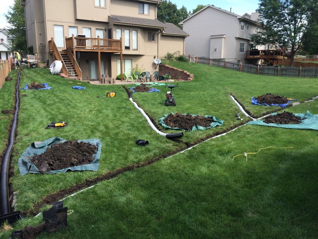 Backyard Water Drainage System