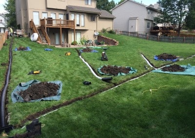 Backyard Water Drainage System