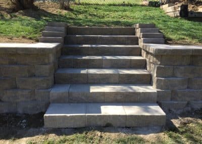 Retaining Wall and Steps