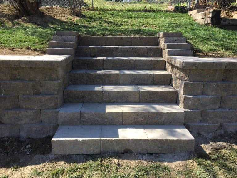 Retaining Wall and Steps