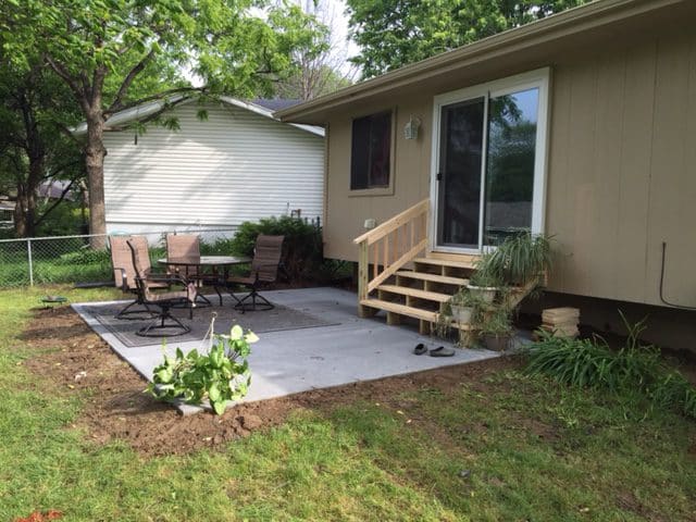 Concrete Patio Southwest Omaha