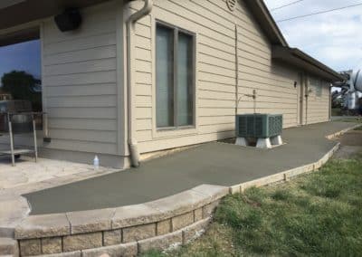 Concrete Sidewalk Install