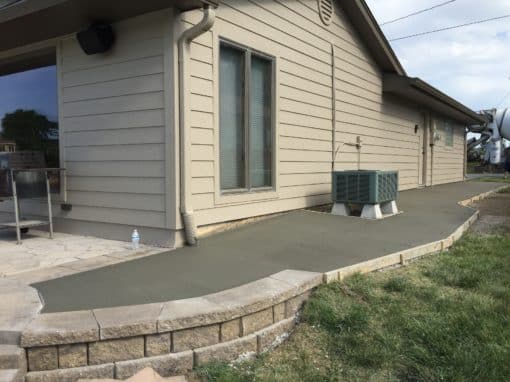 Concrete Sidewalk Install