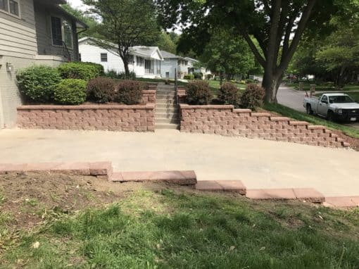 Driveway Retaining Wall