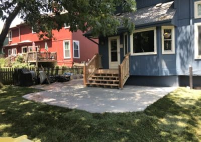 New Concrete Patio, Steps & Deck Removal