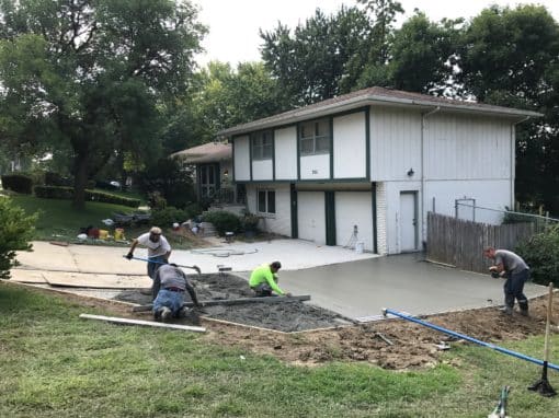 Concrete Driveway Extension and Repair